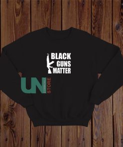 Black Guns Matter Letter Logo Sweatshirt