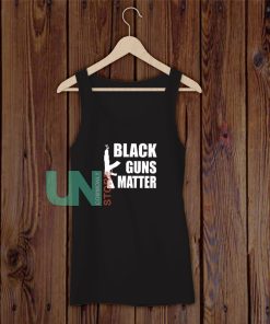 Black Guns Matter Letter Logo Tank Top