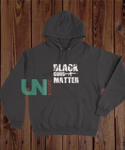 Black Guns Matter Vintage Logo Hoodie