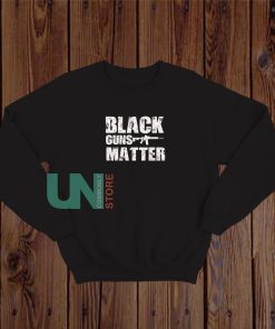 Black Guns Matter Vintage Logo Sweatshirt