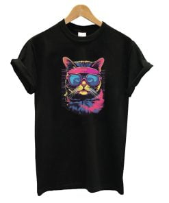 80's Party Cat T-Shirt