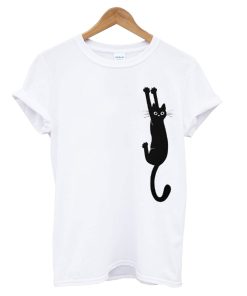 Black Cat Holding T-Shirt