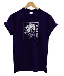 Floral Japanese Char T-Shirt