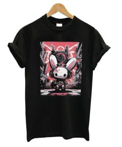 Kawaii Bad Bunny in Cyberpunk T-Shirt