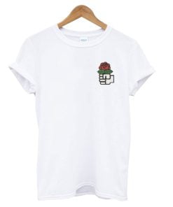 Socialist Rose Sticker T-Shirt