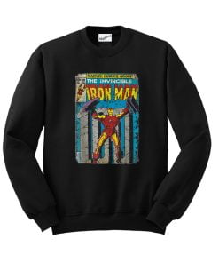 Iron Man Retro Comic Vintage Sweatshirt