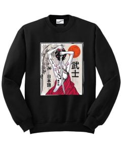Japanese Samurai Vintage Sakura Cherry Sweatshirt