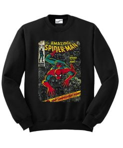 Marvel Spider Man Comic Book Sweatshirt