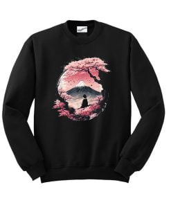 Mount Fuji Cherry Blossoms Sweatshirt