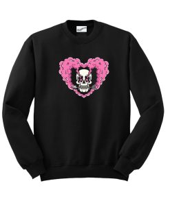 Skull Heartshape Smoke Sweatshirt