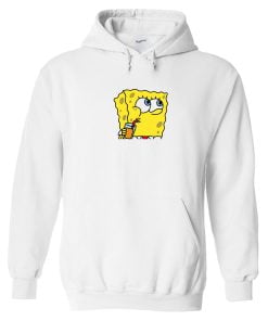 Spongebob Sipping Drink Hoodie