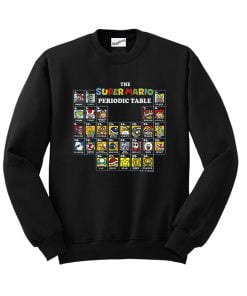 Super Mario Periodic Table Characters Sweatshirt